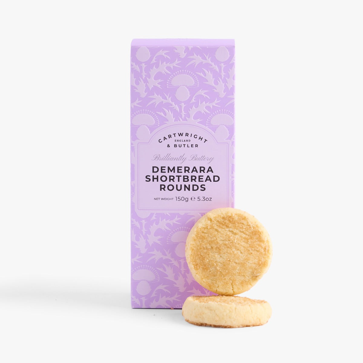 Cartwright & Butler Demerara Shortbread Rounds in Carton