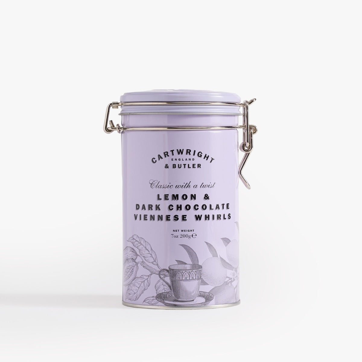 Cartwright & Butler Lemon & Dark Chocolate Viennese Whirls in Tin