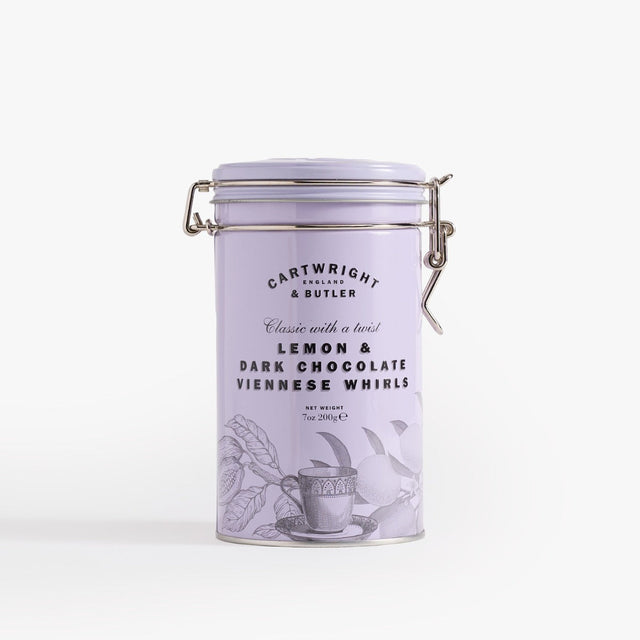 Cartwright & Butler Lemon & Dark Chocolate Viennese Whirls in Tin