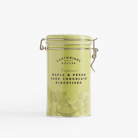Cartwright & Butler Maple & Pecan Dark Chocolate Digestives in Tin