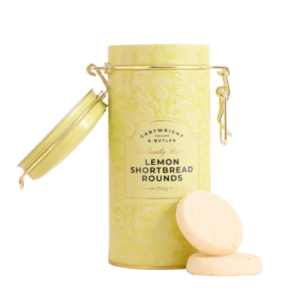 Cartwright & Butler Lemon Zest Shortbread Rounds in Tin