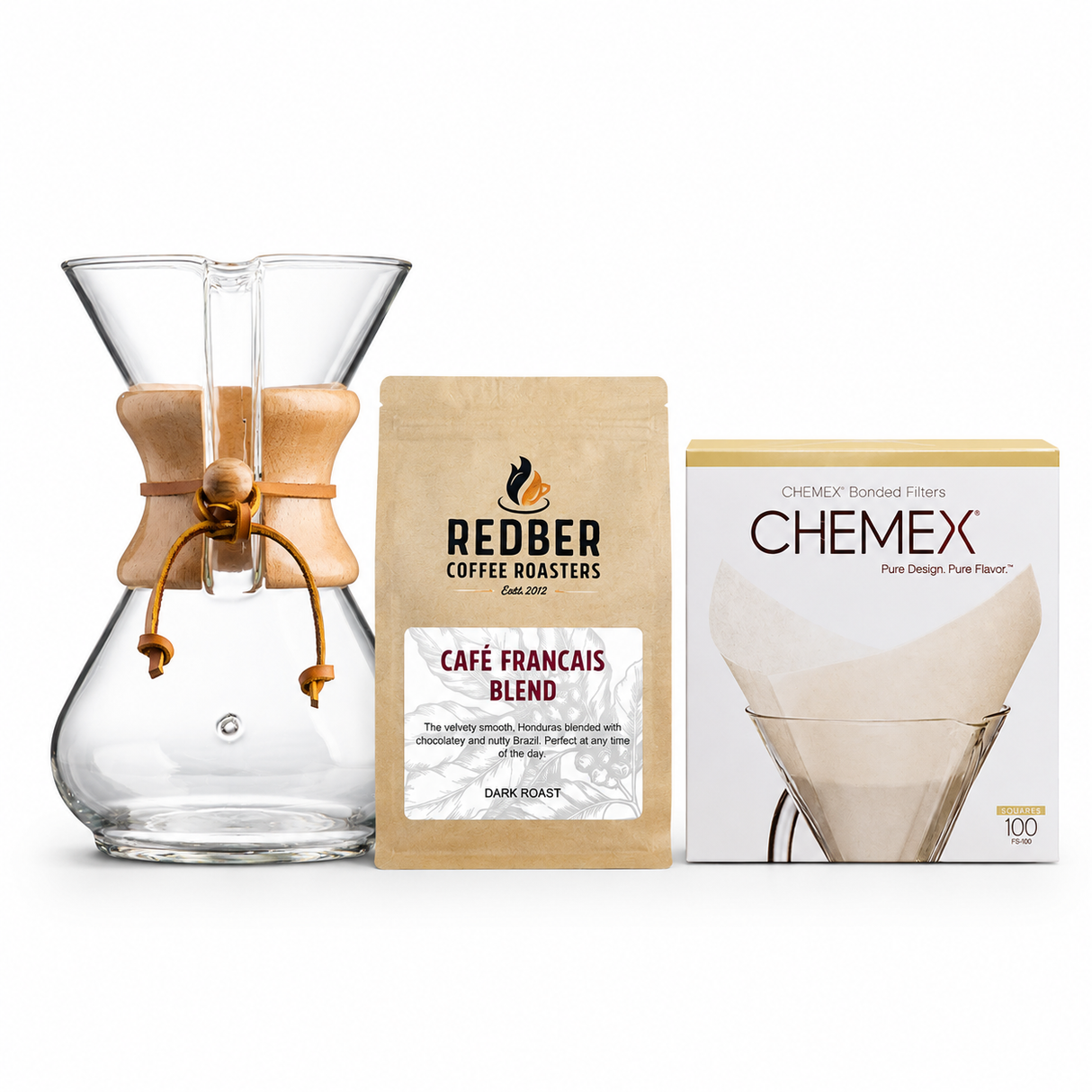 Chemex Pour Over 6-Cup Coffee Starter Kit