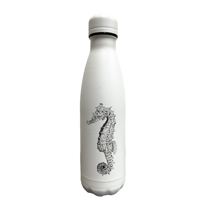Chilly's Vacuum Insulated Stainless Steel 500ml Drinking Bottle - Sea Life Edition Seahorse