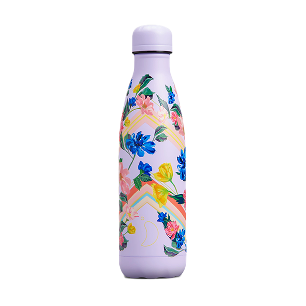 Chilly's Vacuum Insulated Stainless Steel 500ml Drinking Bottle - Floral Graphic Garden