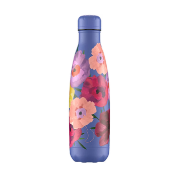 Chilly's Reusable Water Bottle 500ml - Floral Maxi Poppy