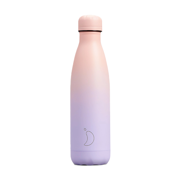 Chilly's Vacuum Insulated Stainless Steel 500ml Drinking Bottle - Gradient Lavender Fog