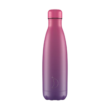 Chilly's Reusable Water Bottle 500ml - Gradient Purple Fuchsia