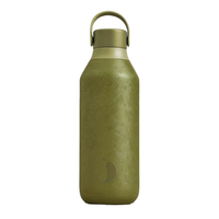Chilly's Vacuum Insulated Stainless Steel 500ml Drinking Bottle Series 2 - Elements - Earth Green