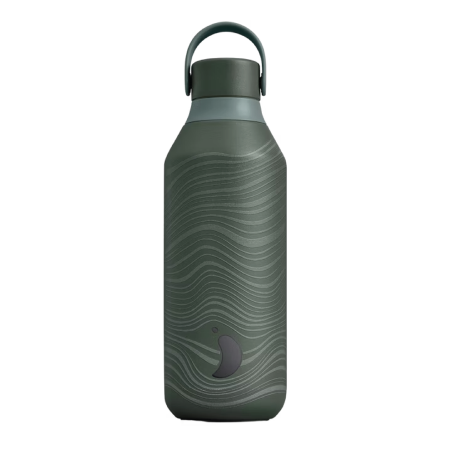 Chilly's Vacuum Insulated Stainless Steel 500ml Drinking Bottle Series 2 - Elements - Wind Grey