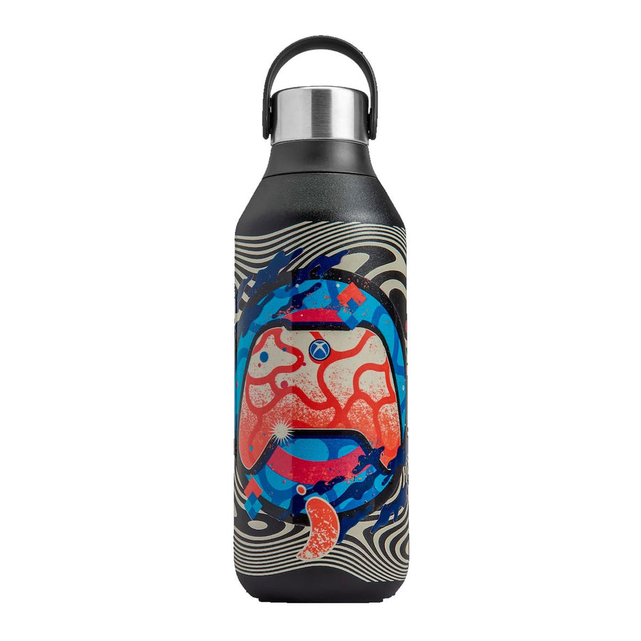 Chilly's Vacuum Insulated Stainless Steel 500ml Drinking Bottle Series 2 Xbox - Neo Nebula, Redber Coffee
