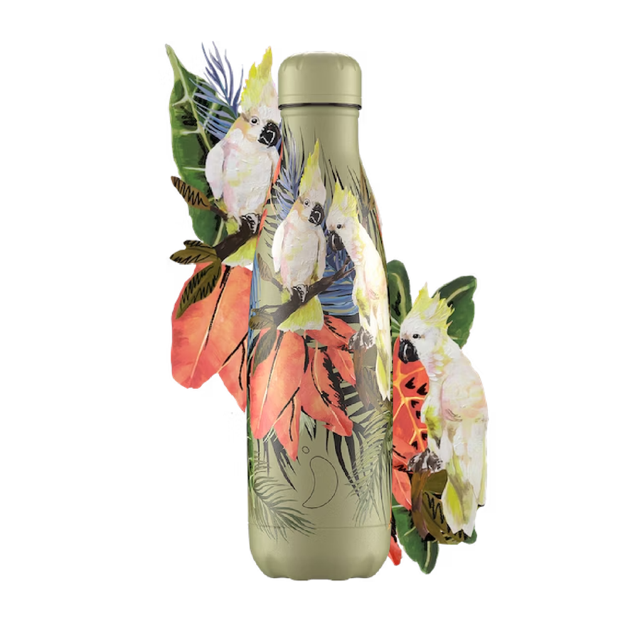 Chilly's Reusable Water Bottle 500ml - Tropical Cacatua