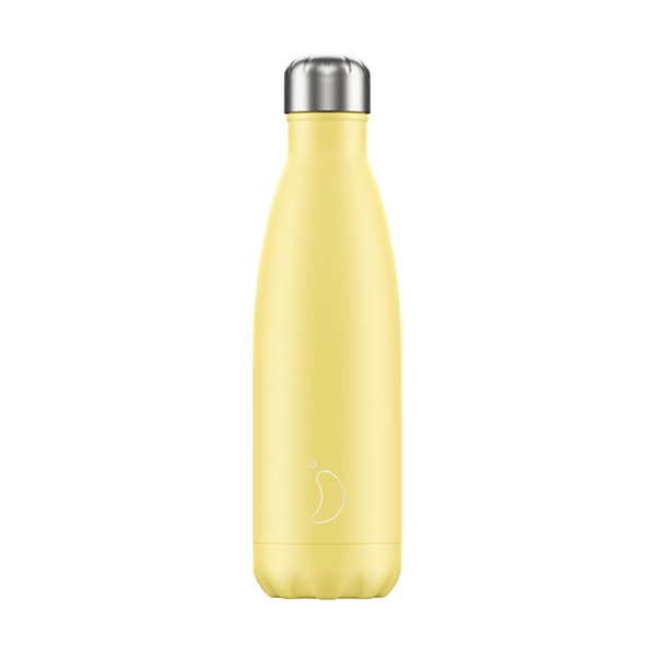 Chilly's Vacuum Insulated Stainless Steel 500ml Drinking Bottle - Pastel Yellow