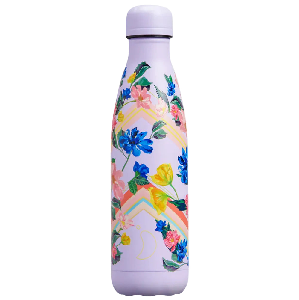 Chilly's Vacuum Insulated Stainless Steel 500ml Drinking Bottle - Floral Graphic Garden