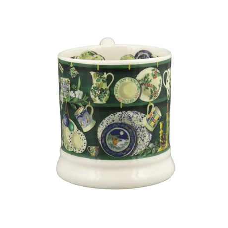 Emma Bridgewater Green Christmas Dresser 1/2 Pint Mug