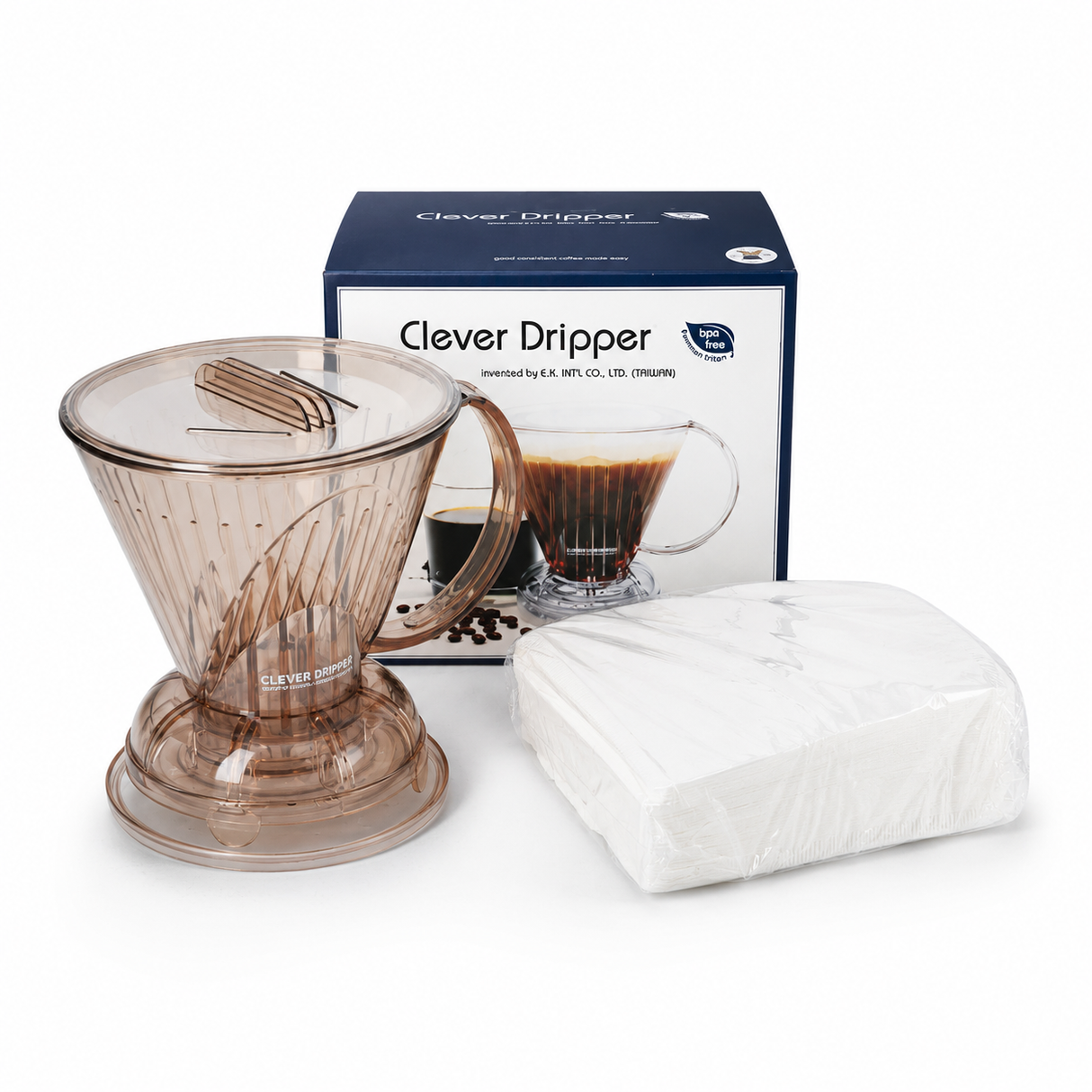 Clever Coffee Dripper with Free 100 Filters & Coffee