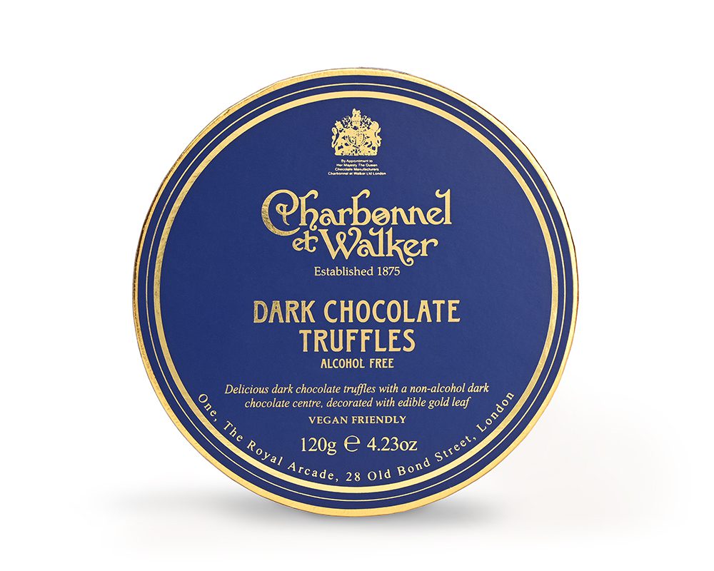 Charbonnel et Walker Dark Chocolate Truffles with Edible Gold Leaf 120g