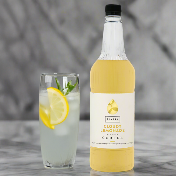 1L Simply Cloudy Lemonade cooler syrup for drinks and cocktails