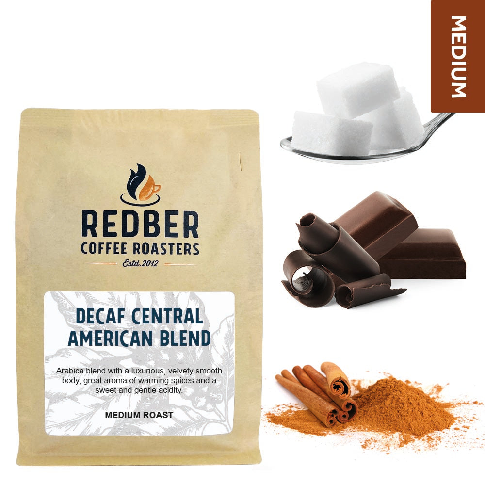 CENTRAL AMERICAN DECAF COFFEE BLEND - Medium Roast Coffee