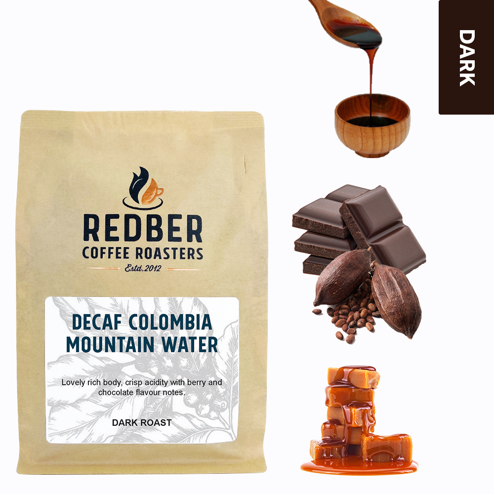 COLOMBIA MEDELLIN MOUNTAIN WATER DECAF COFFEE - Dark Roast Coffee