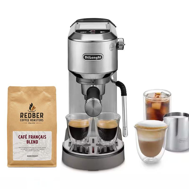 Delonghi Dedica Duo Manual Espresso Machine - Silver