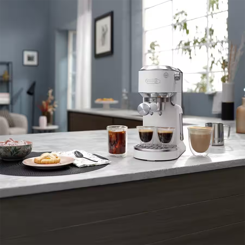 Delonghi Dedica Duo Manual Espresso Machine - White