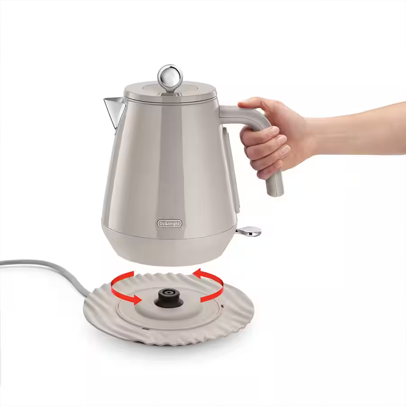 Delonghi Eclettica Electric Kettle - Biscuit Beige