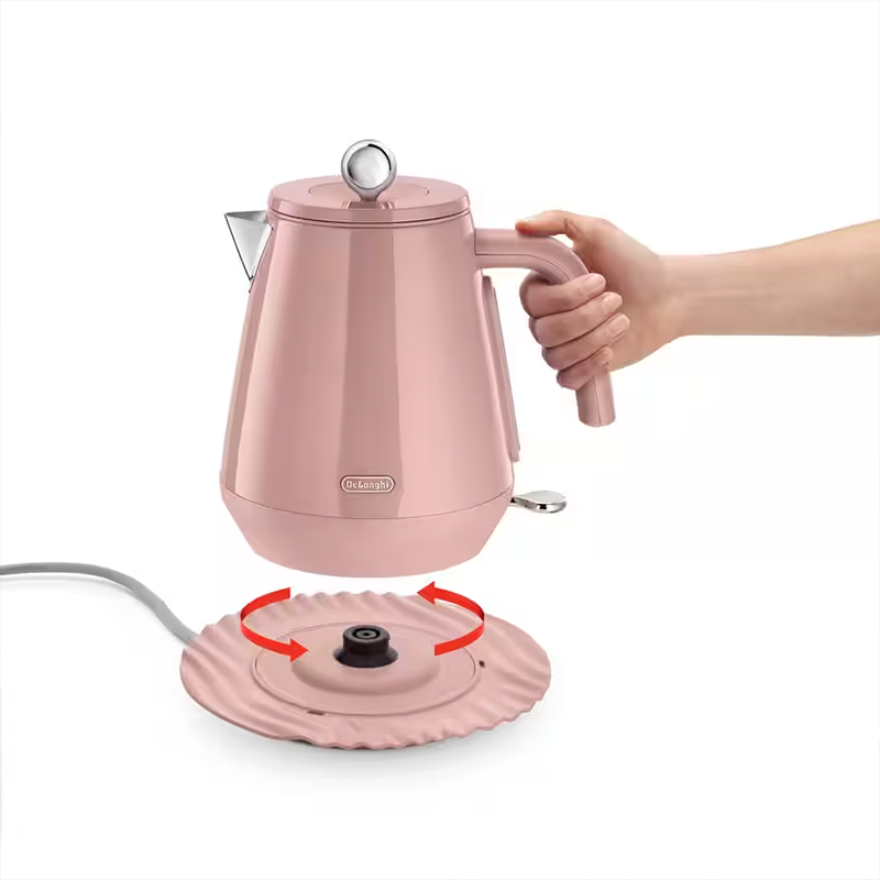 Delonghi Eclettica Electric Kettle - Playful Pink