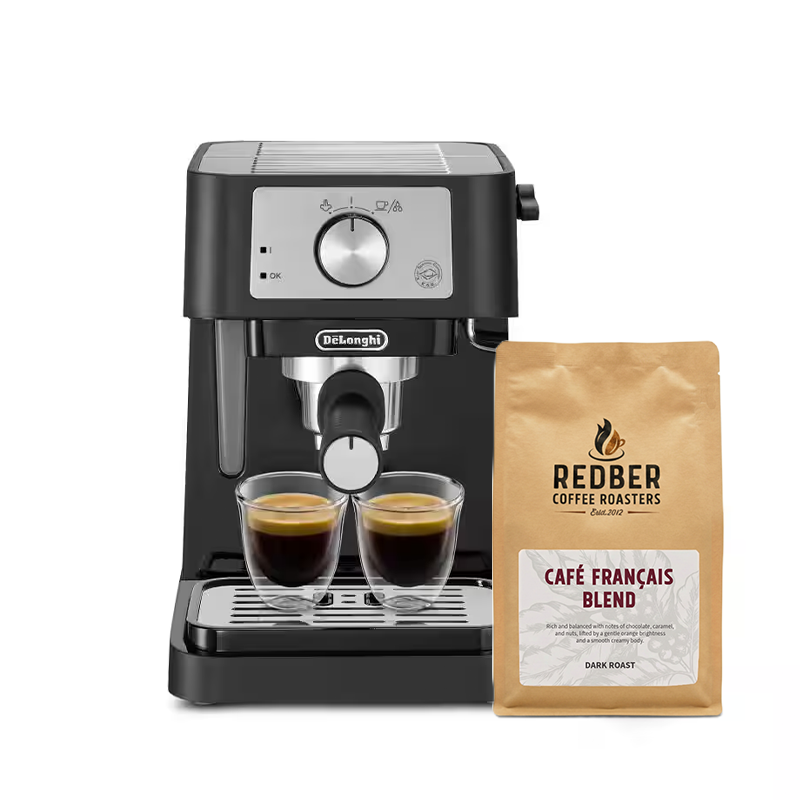 Delonghi Stilosa Manual Espresso Coffee Machine - Black