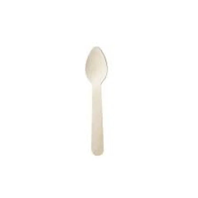 Disposable Cutlery - Tea Spoon - Wooden - Case of 1000 | Redber Coffee