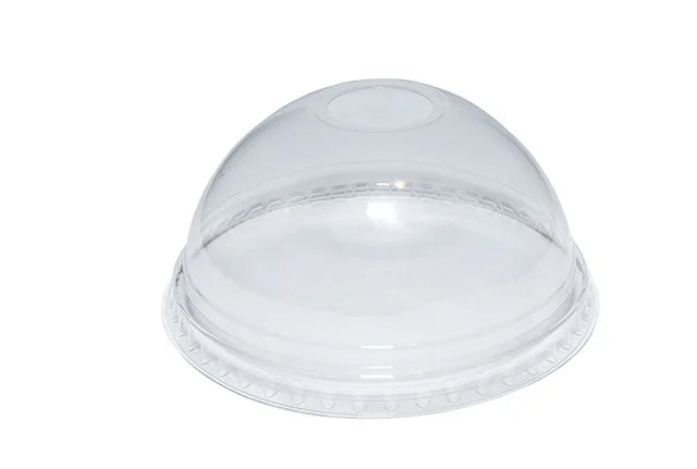 Domed Lid No Hole-To Fit12Oz Clear Tumbler-Case of 100 | Redber Coffee