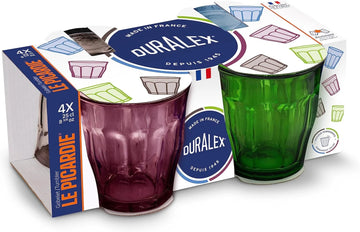Duralex Picardie Summer Mix Tumbler 25cl (8 38 oz) 4pc Set Redber Coffee Roasters