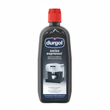 Durgol Swiss Espresso cleaning solution bottle on a white background