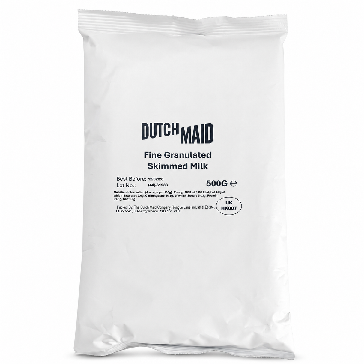 Dutch Maid Fine Granulated 100% Skimmed Milk for Vending 500g