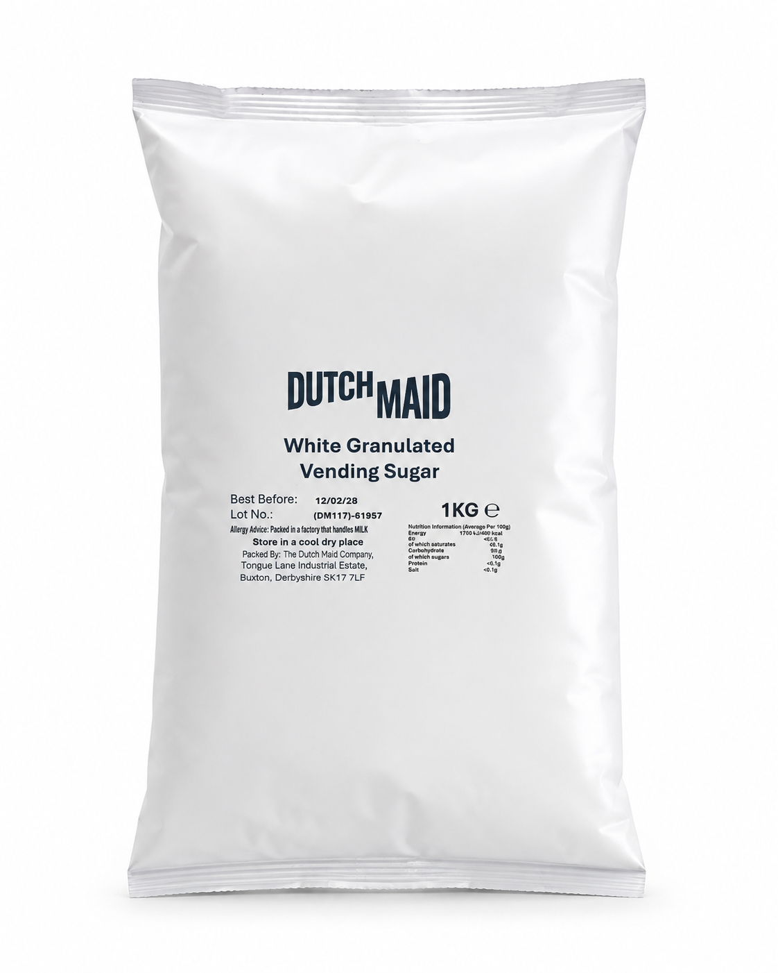 Dutch Maid Granulated Sugar for Vending 1kg