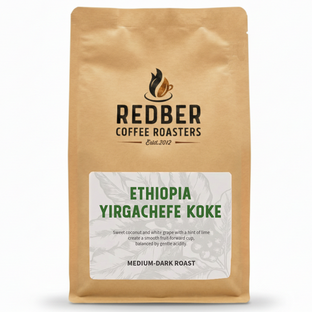 Ethiopia Koke coffee beans medium-dark roast