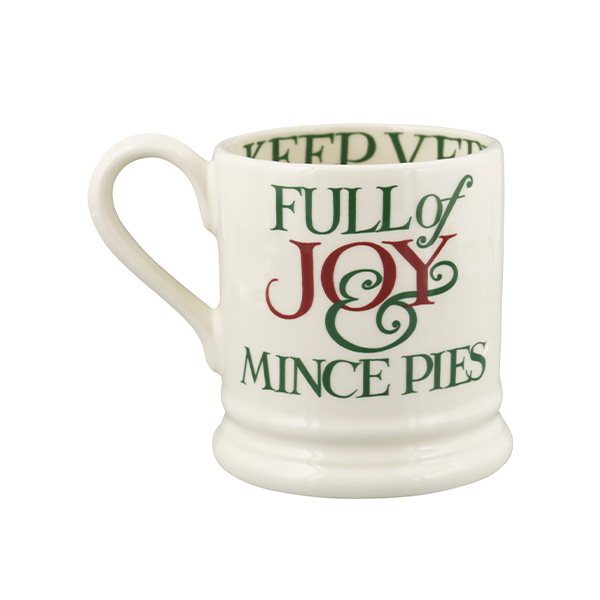 Emma Bridgewater Christmas Toast & Marmalade Peace & Love 1/2 Pint Mug