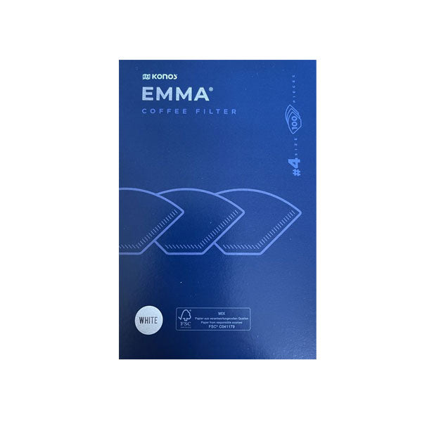Emma Filter Papers Size 04, 100pcs - White