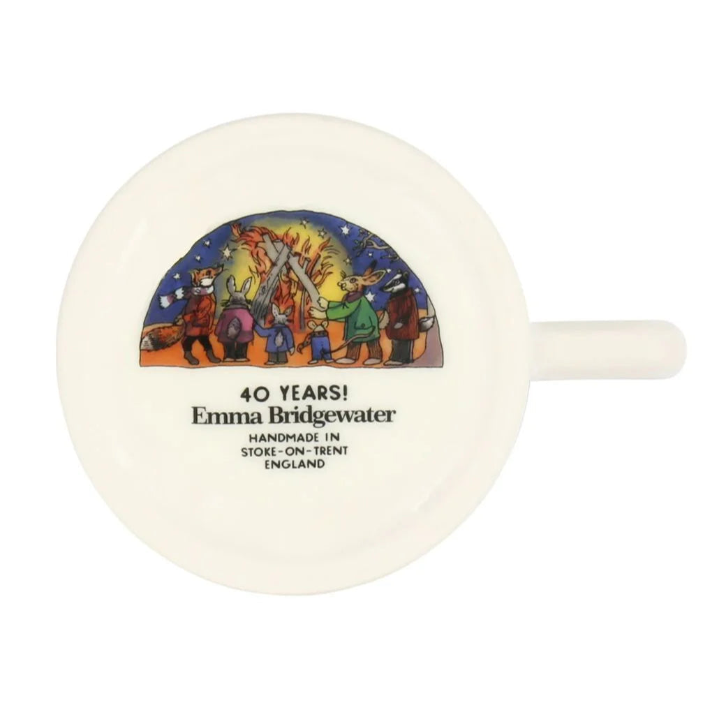 White mug with a colorful design and 'Emma Bridgewater' branding on a white background