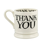 White mug with 'THANK YOU' text on a white background