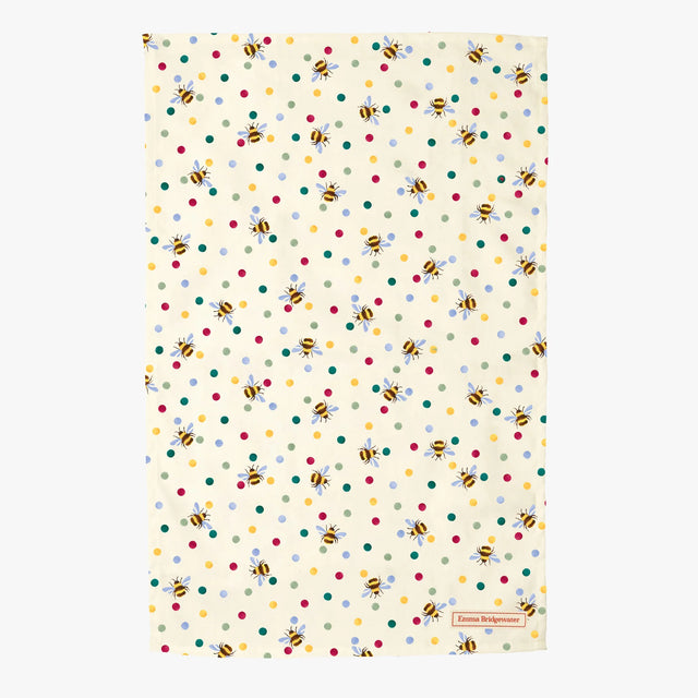 Emma Bridgewater Bumblebee & Small Polka Dot Tea Towel