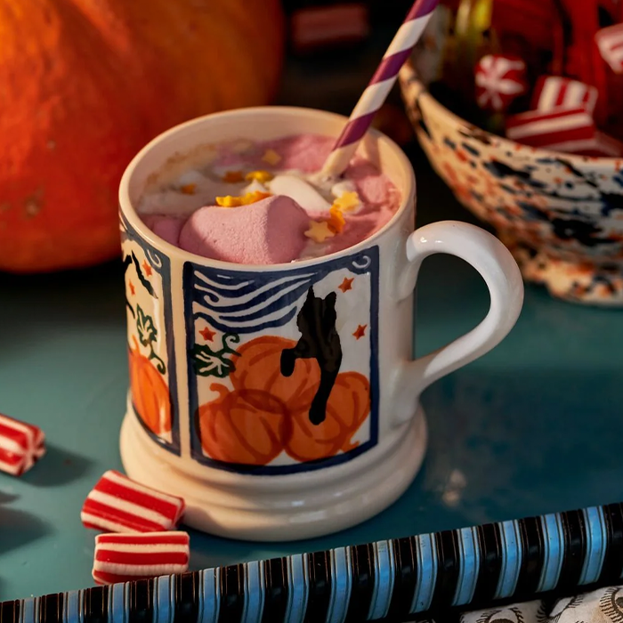 Emma Bridgewater Cats & Pumpkins 1/2 Pint Mug