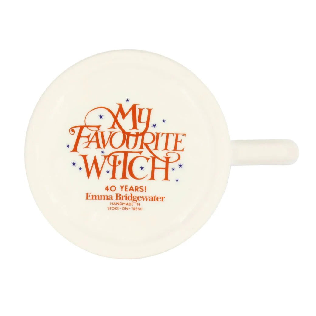 White mug with 'My Favorite Witch' text and Emma Bridgewater branding on a white background