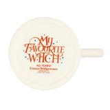 White mug with 'My Favorite Witch' text and Emma Bridgewater branding on a white background