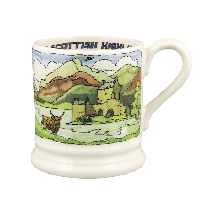 Emma Bridgewater Landscapes Of Dreams Scottish Highlands 1/2 Pint Mug