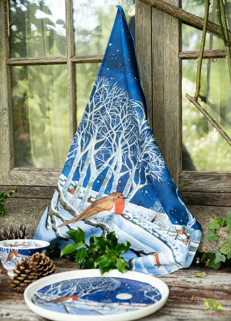 Emma Bridgewater Midnight Robin Tea Towel