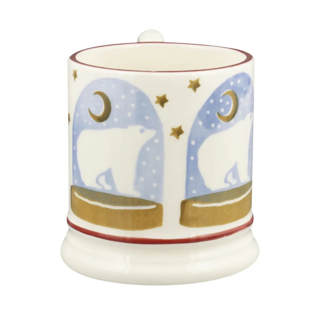 Emma Bridgewater Polar Bear Snow Globe 1/2 Pint Mug