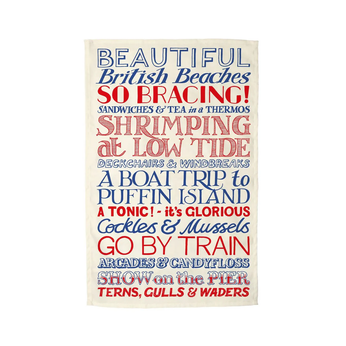 Emma Bridgewater Red & Blue Toast Tea Towel