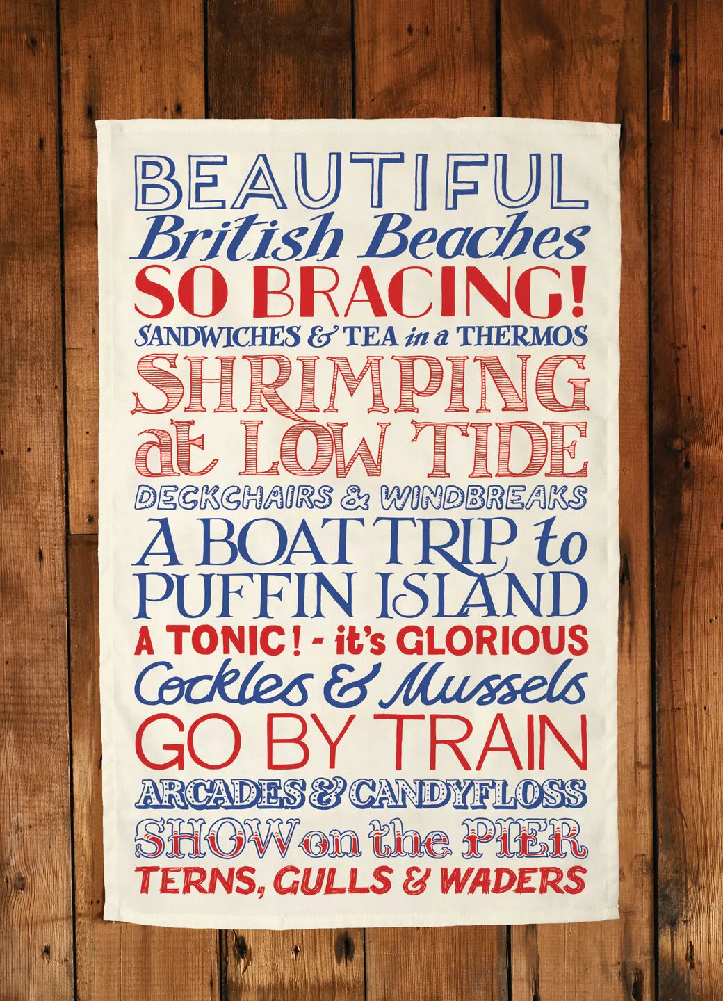 Emma Bridgewater Red & Blue Toast Tea Towel