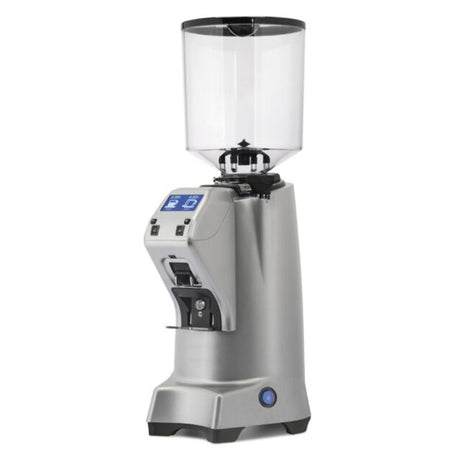 Coffee grinder with digital display on a white background