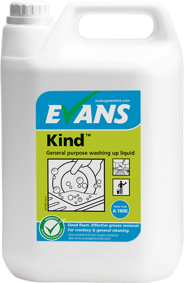 Evans - Kind - General Purpose Washing Up Liquid -5Ltr | Redber Coffee
